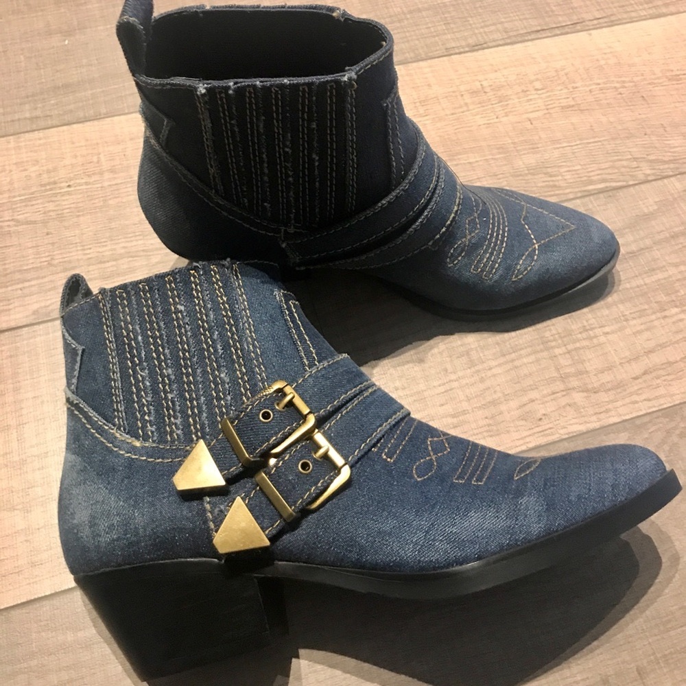 New Guess Denim Ankle Boot